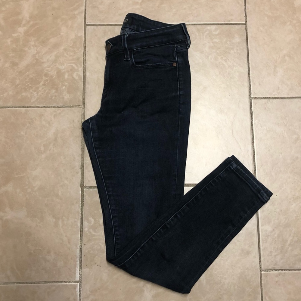 Buffalo David Bitton Straight Leg Jeans Pockets Dark Wash C